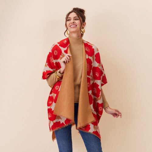 Poppies Red Kimono